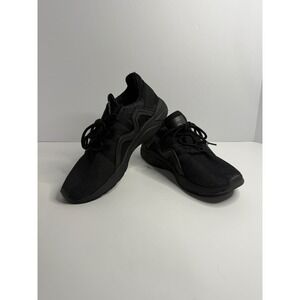 BCG Mens Triple Black Mesh Athletic Training Sneakers 161950 Size 9D